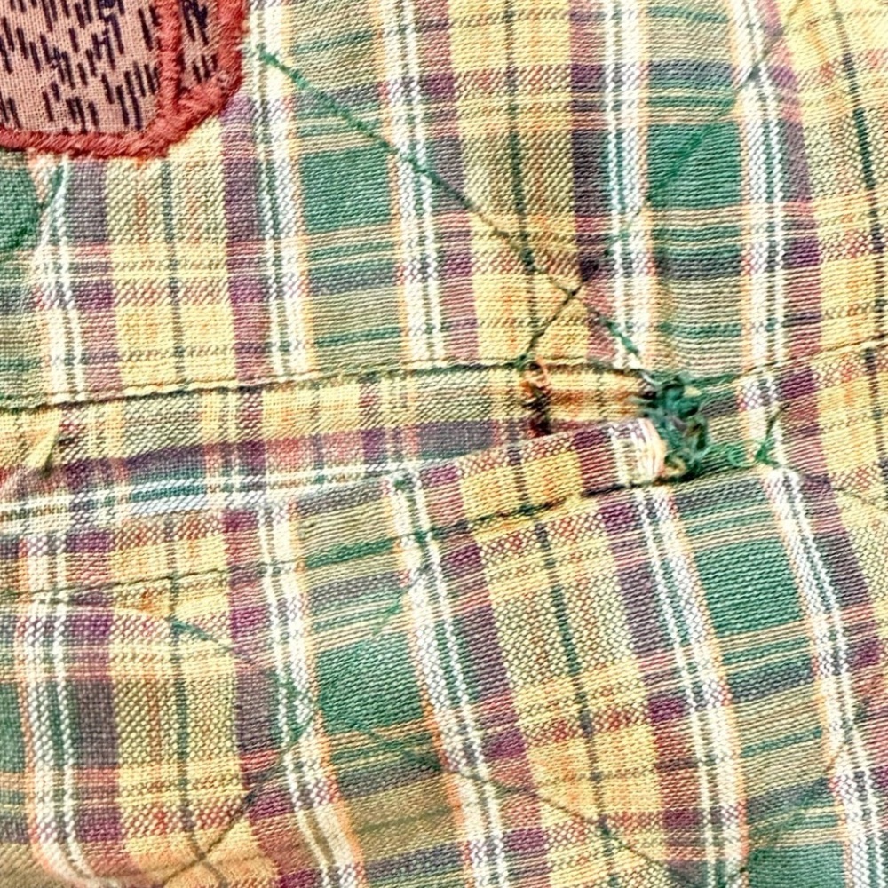 Vintage Patchwork Quilted Reversible Jacket Pumpk… - image 9